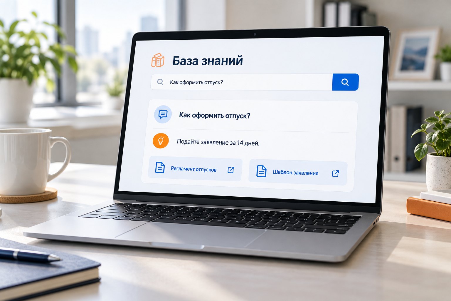 ИИ-поиск по базе знаний — ИИ-иллюстрация